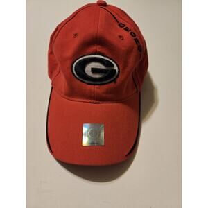 NWT Georgia Bulldogs Hat Mens Red Adjustable Cap Atlas Officially Licensed NOS